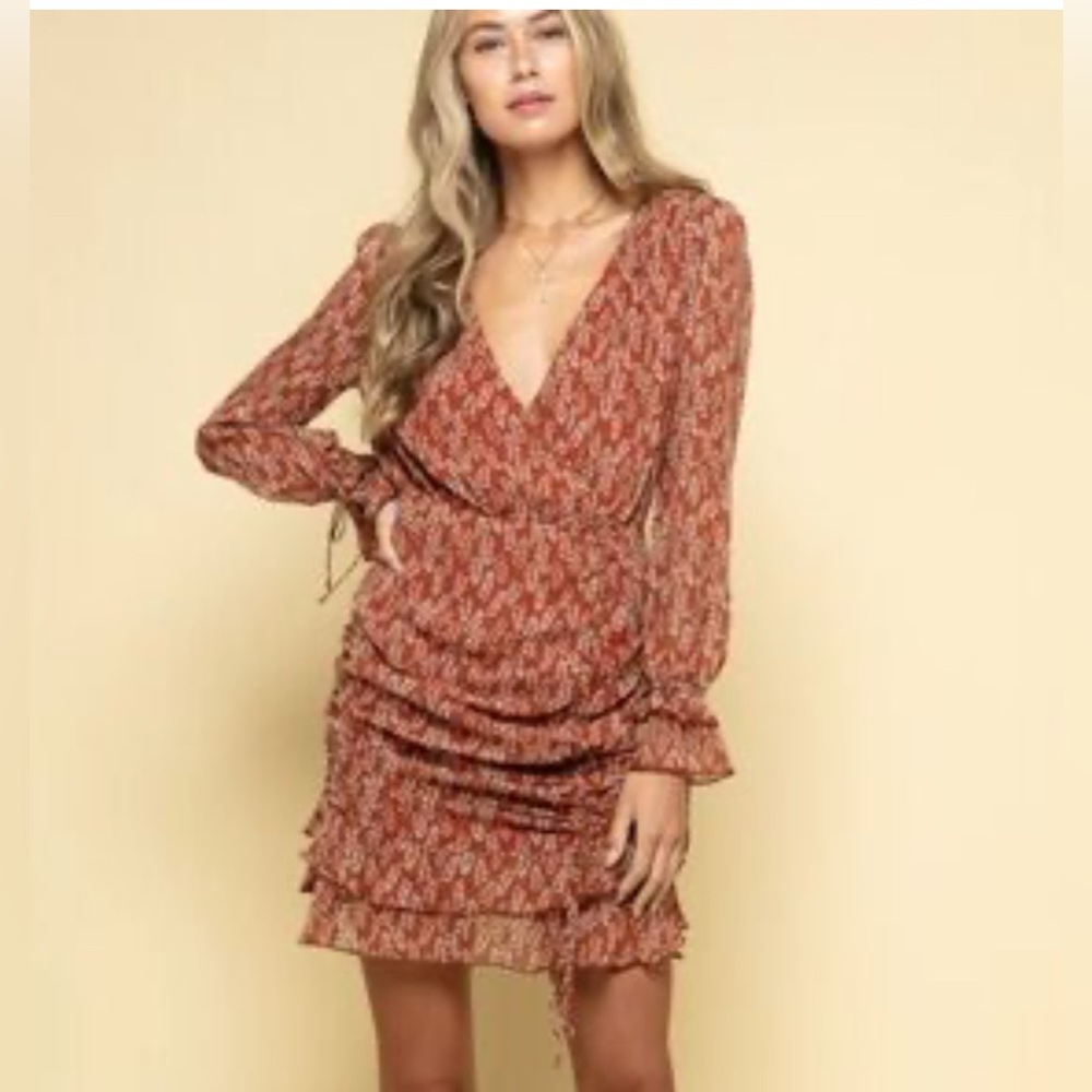NWT Style Rack Medium Rust Brown Women's Dress